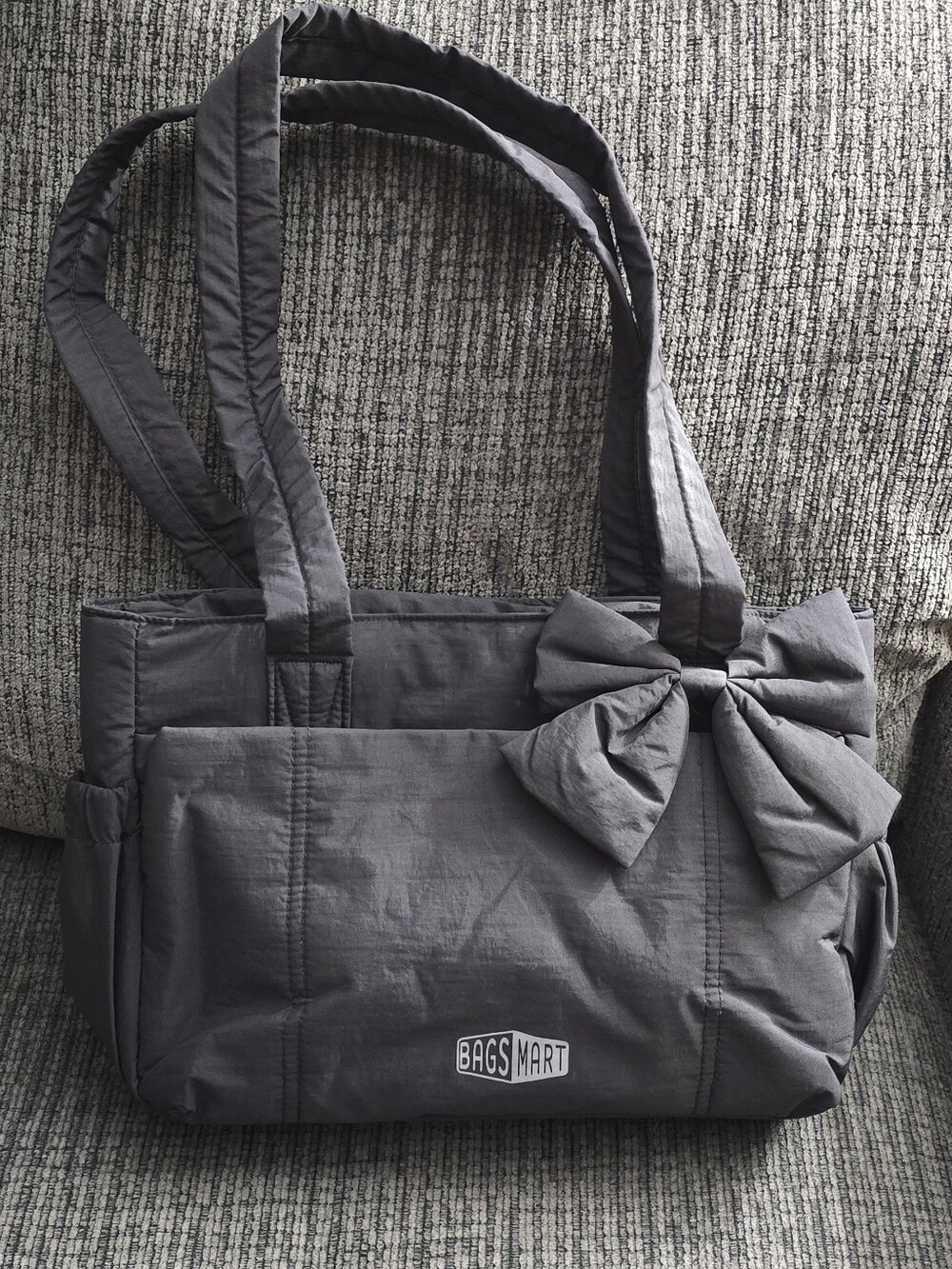 BAGSMART CRUSH 13" EVERYDAY TOTE BAG – BLACK
